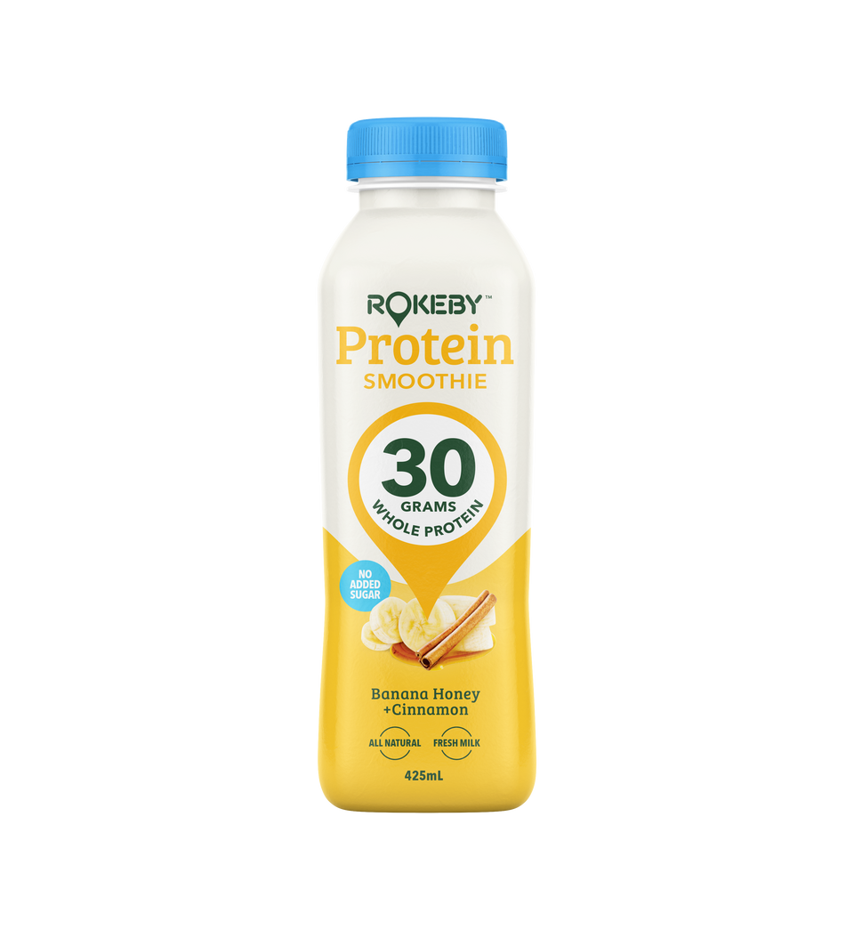 Protein Smoothie Banana Honey + Cinnamon | Rokeby Nutrition